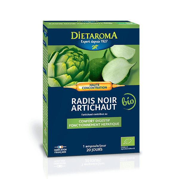 Dietaroma Radis Noir Artichaut Bio 20 Ampoules Para Casa