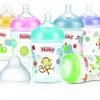 Nuby Biberon en Polycarbonate Col Large 270ml imprimé avec tétine silicone SoftFlex à débit lent +0mois