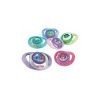 NUBY SUCETTE EN SILICONE CLASSIQUE ORTHODONTIQUE AVEC COUVERCLE DE PROTECTION 6-36 MOIS RÉF: ID92993MOS COLORIS SUIVANT DISPONIBILITE