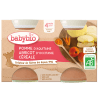 Babybio Pomme d’Aquitaine Abricot d’Occitanie Céréale 2X130G