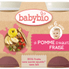 Babybio Pomme d’Aquitaine & Fraise 2X130G