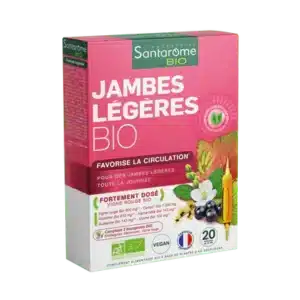 Santarome Jambes Légères Bio 20 Ampoules