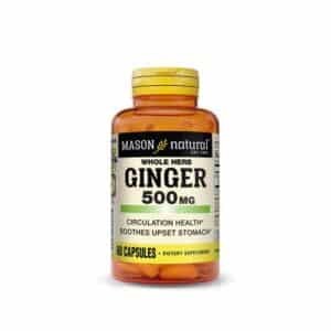 MASON NATURAL GINGER 500MG 60 CAPSULES