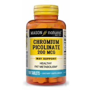 MASON NATURAL CHROMIUM PICOLINATE 200 MCG 100 COMPRIMES
