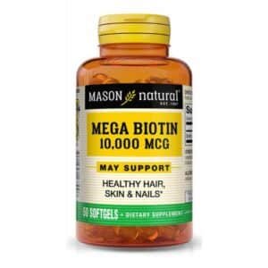 MASON NATURAL MEGA BIOTIN 10000 MCG 50 GELULES
