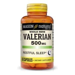 MASON NATURAL WHOLE HERB VALERIAN 500 MG 60 CAPSULES